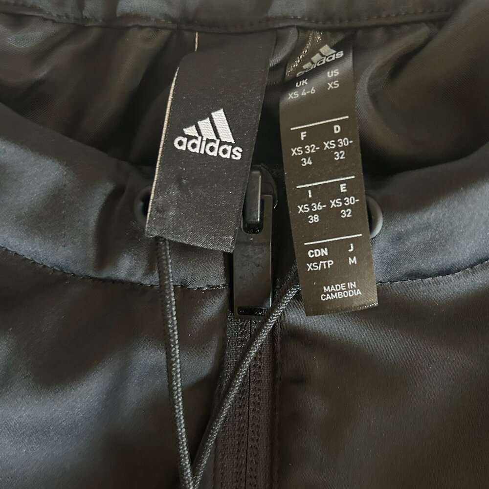 Adidas GLAM ON BOMBER JACKET, BLACK, SIZE XS - Picture 6 of 9